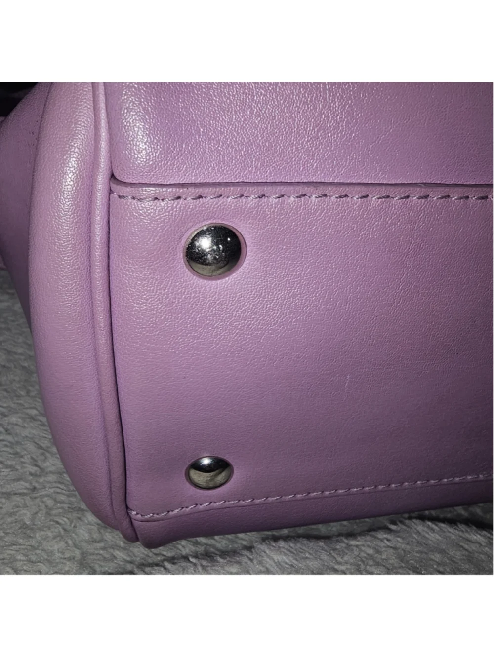 Women's Salvatore Ferragamo Leather Tote Bag One Size Purple